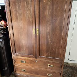 Absolutely Beautiful Ethan Allen Solid Cherry Large Video Cabinets