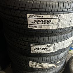 225/60/18 Bridgestone 4 NEW TIRES INSTALLED AND BALANCED 