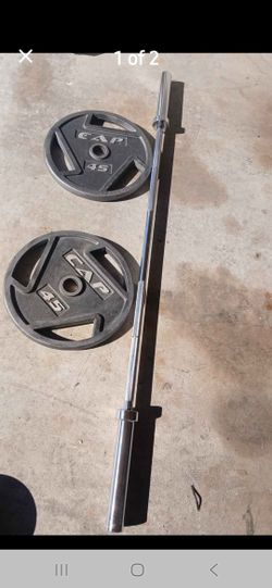 Weights Metal Used Cap And Bar New