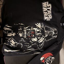 Black,starwars Sweatshirt, Size Medium.