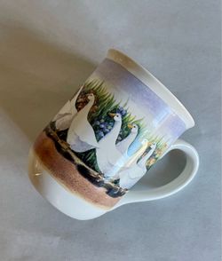 Vintage 10-oz Otagiri Flock of Geese Mug