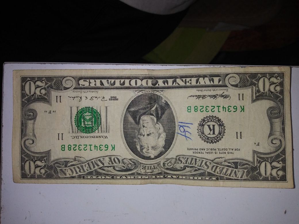 1995 twenty dollar bill