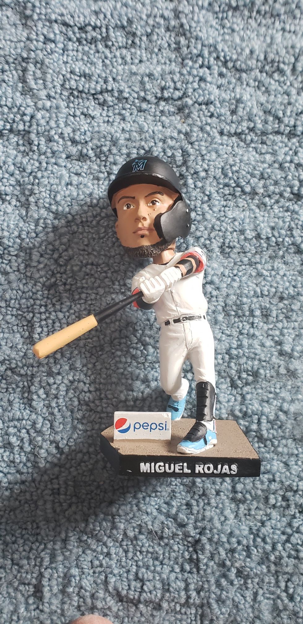 2019 Miami Marlins Miguel Rojas MLB Baseball BOBBLEHEAD Rare SGA Marlins Park
