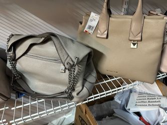 Deal Two Michael Kors leather shoulder bag