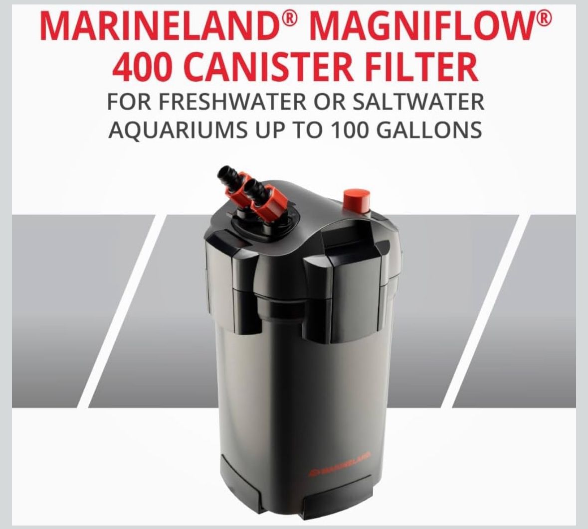 Marineland Magniflow Canister Filter For aquariums, Easy Maintenance,Black 