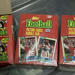 1990 Topps Football Boxes
