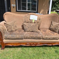 Free Brown/black Couch Set