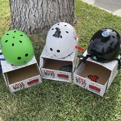 3 skateboard helmets