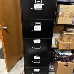 5 drawer metal filing cabinet 