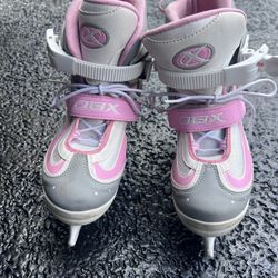 Girls Pink Ice Skates US 3-6