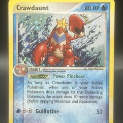 Crawdaunt Holo Vintage Tcg Pokemon Card 