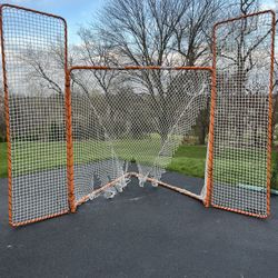 EZGoal Lacrosse Folding Goal And  Backstop