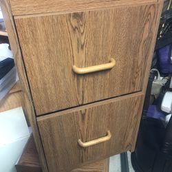 Wooden file cabinet Set Of 2 