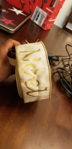 Holiday shimmer ribbon