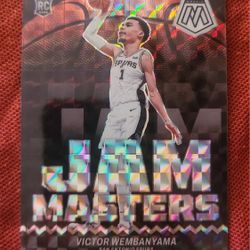Victor Wembanyama Mosaic Jam Masters Sliver Prizm Rookie Card 