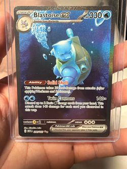 Blastoise ex Pokémon Card 200/165 MEW