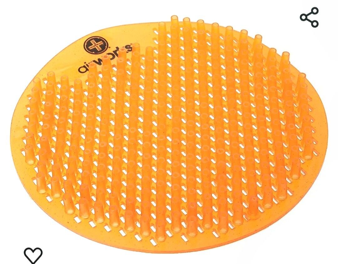 Pack Of 10,airworks, AWSFUS231-BX Splash-frente Urinal Screen Citrus Grove.