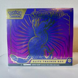 Pokemon Scarlet And Violet Elite Trainer Box Complete Sealed TCG Miraidon ETB