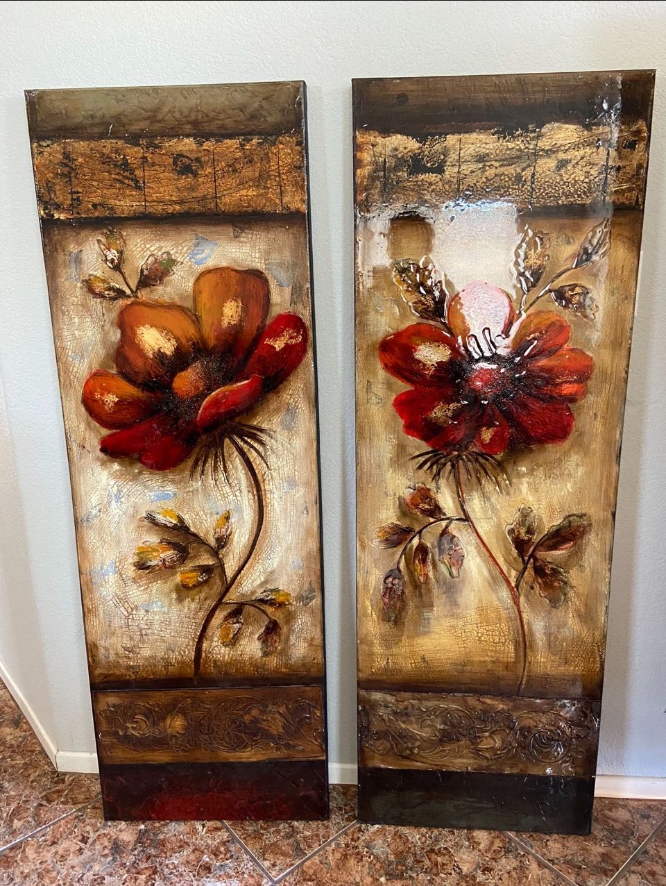 Two Canvas 20”wide x60” Long Each