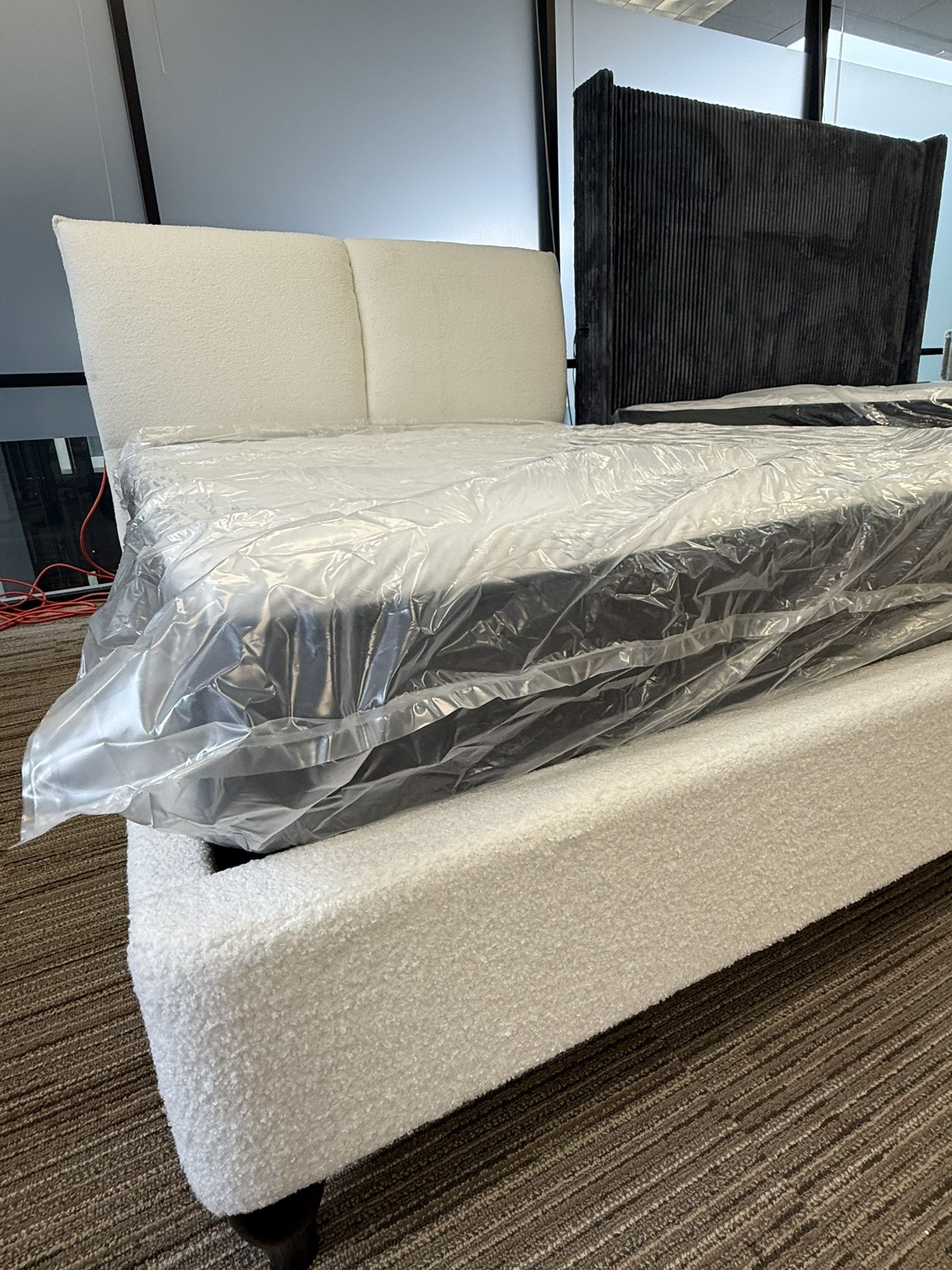 New Queen Bed Frame + Mattress