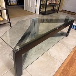 Two Tier Glass Tv Stand