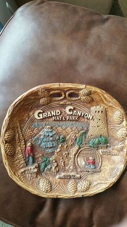 Vintage Grand Canyon National Park Arizona Souvenir Plate by Taco