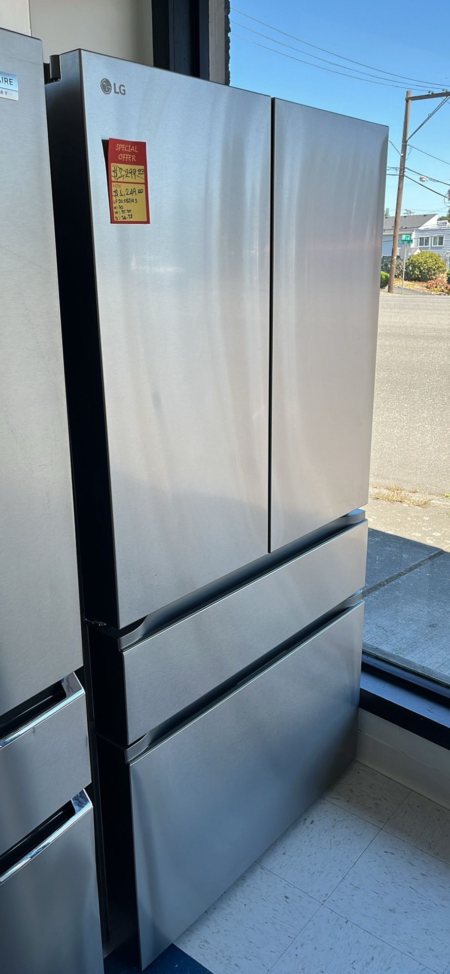 💥Great Saving💥 30 cu. ft. SMART Standard Depth MAX French Door Refrigerator with Internal Water Dispenser