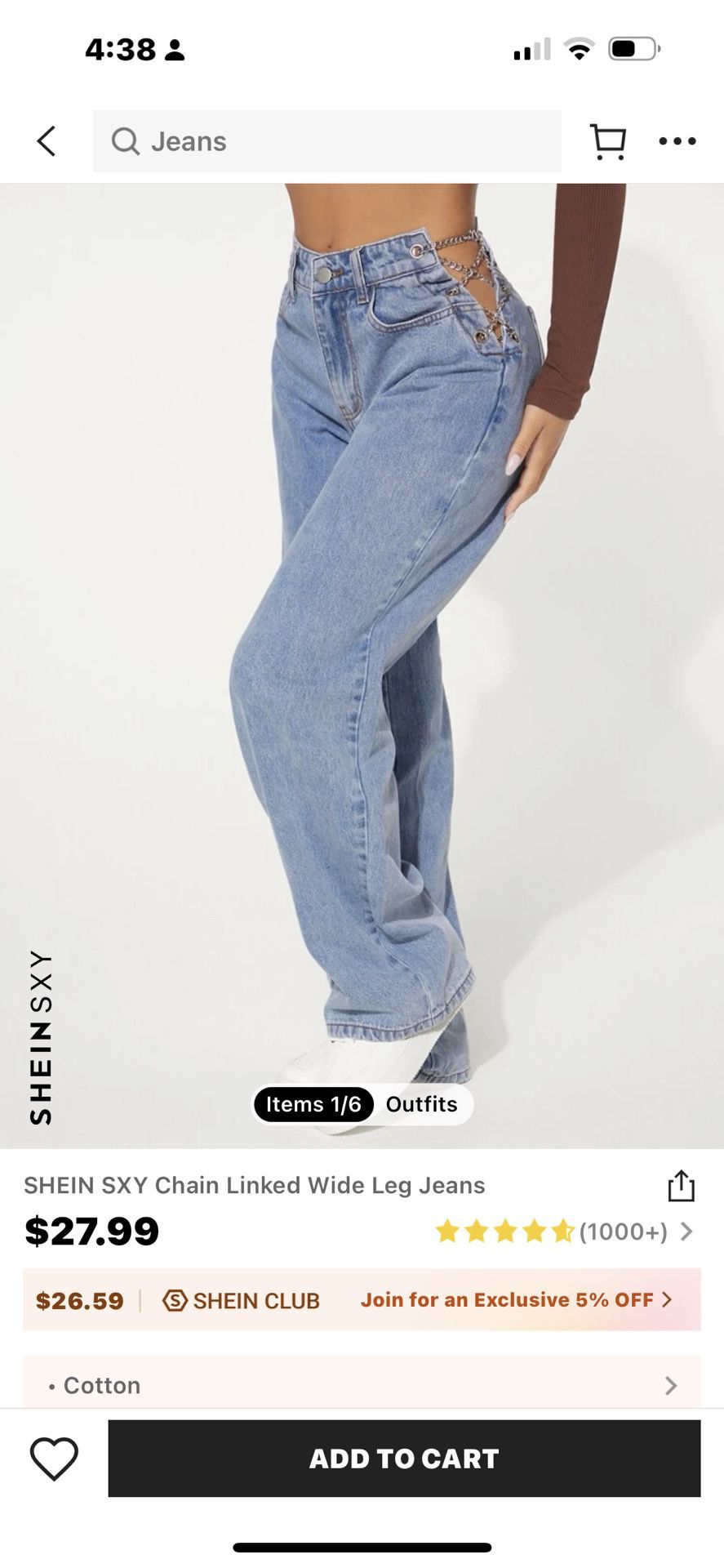 Cute Baggy Jeans With Chains