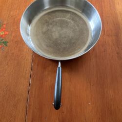 Used Revere Ware Stainless Steel 12” Skillet. 