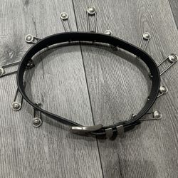 Gianni Versace Safety Pin Leather waist Belt