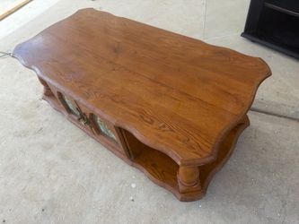 Solid Wood Coffee Table with Storage $30