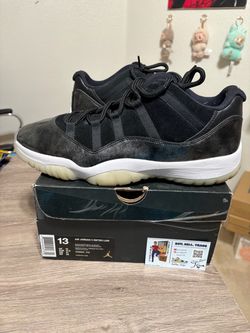 Size 13 - CLEAN Nike Air Jordan 11 Retro Low Barons Black