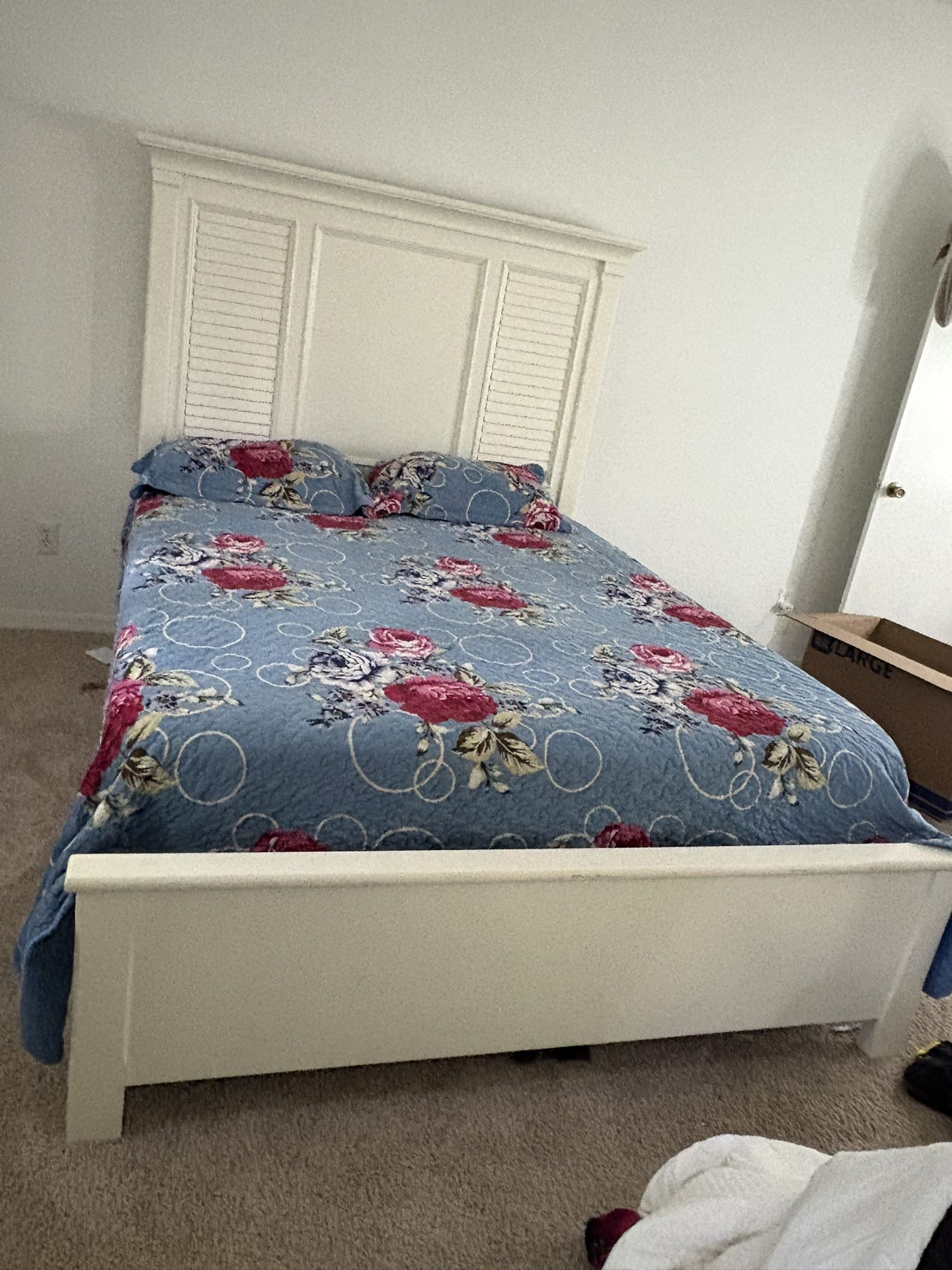 Queen Bed Frame set (with Mattress)