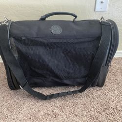 Blitz Black Small Animal Dog Cat Soft Side Pet Carrier 
