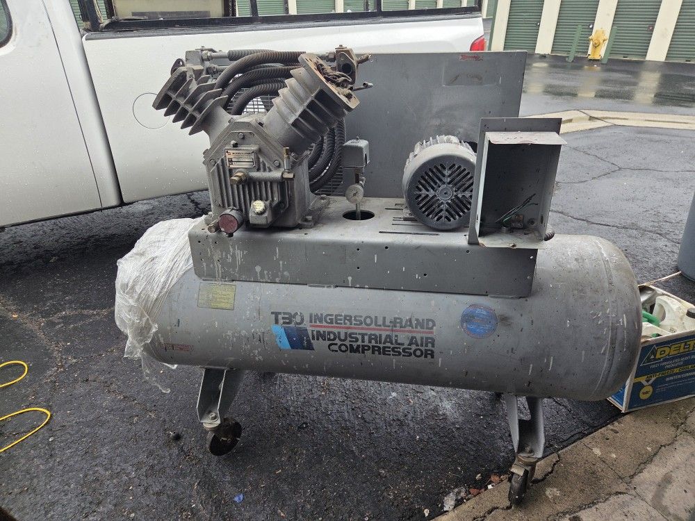 Industrial T30 Compressor Tank 60gal For Parts O For Fix.. As Is..