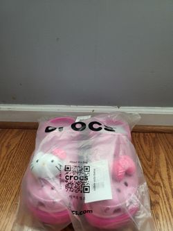 Hello Kitty Platform Crocs  Brand New