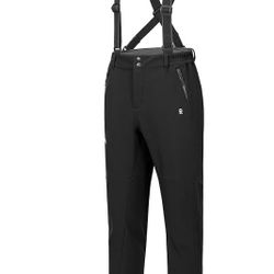 Winter Water-Repellent Snowboard Pants with Suspenders