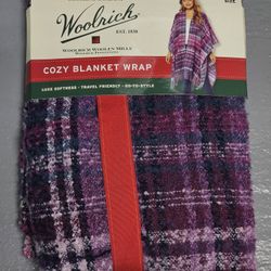 NWT- Woolrich Women's Ultra Soft & Cozy Blanket Wrap 