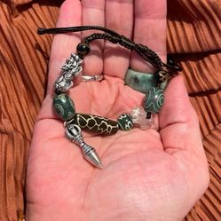 Custom Made Tibetan DZi Bead Bracelet 