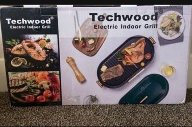 Electric Grill Indoor, Techwood Indoor Electric Grill Griddle Portable  Korean