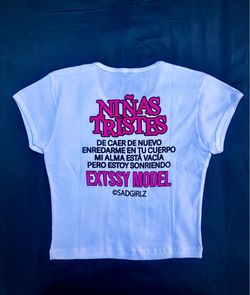 SAD GIRLZ Crop T-Shirt