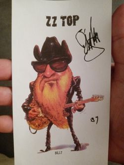 Billy Gibbons autograph 