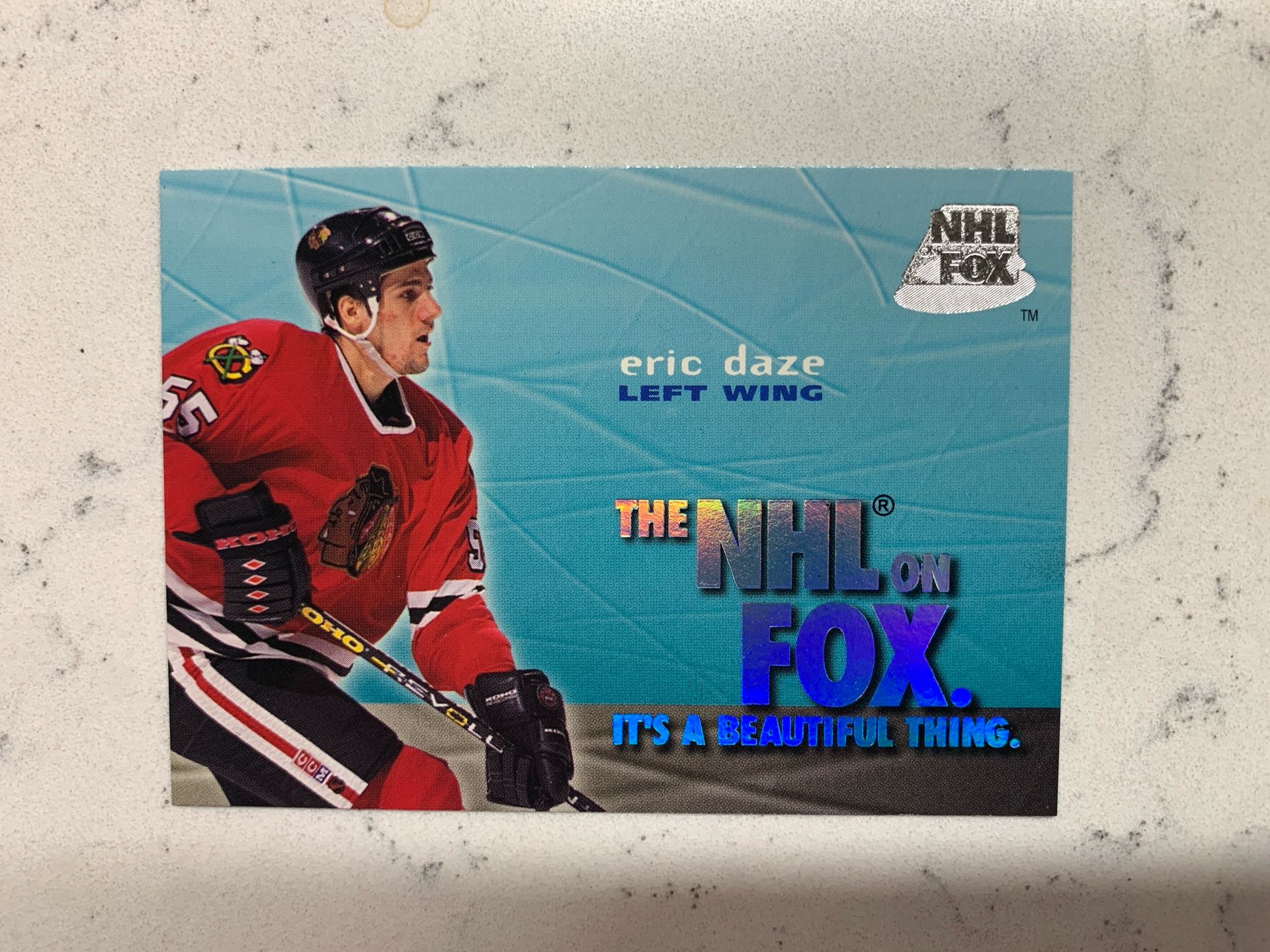 1995-96 SkyBox Impact NHL on Fox Eric Daze Chicago Blackhawks #17