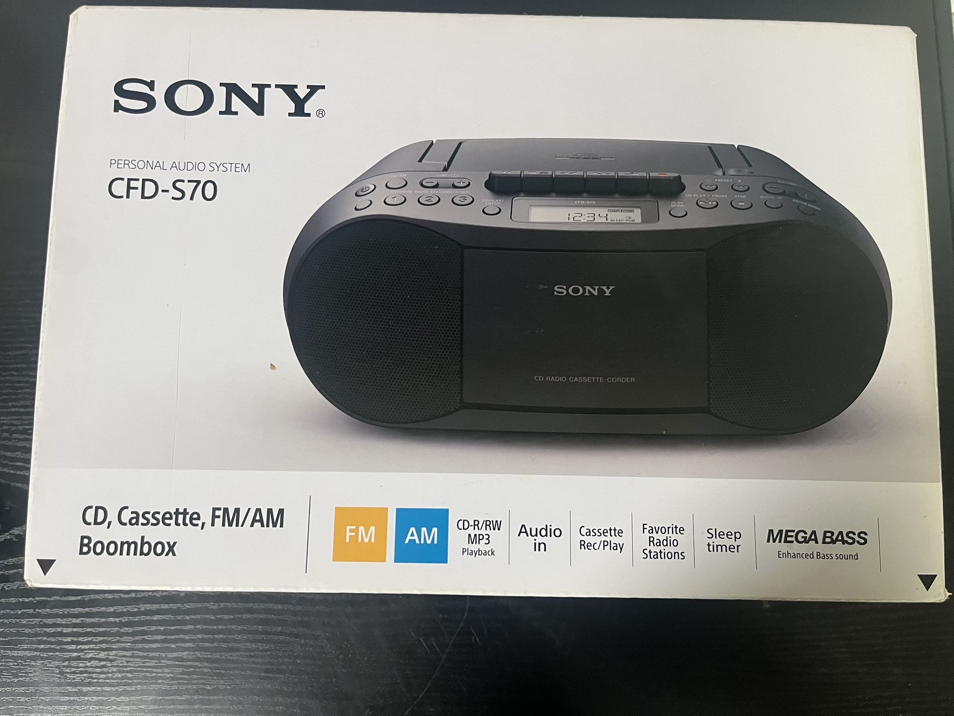 Sony CFD-S70 Boombox – Brand New in Box!