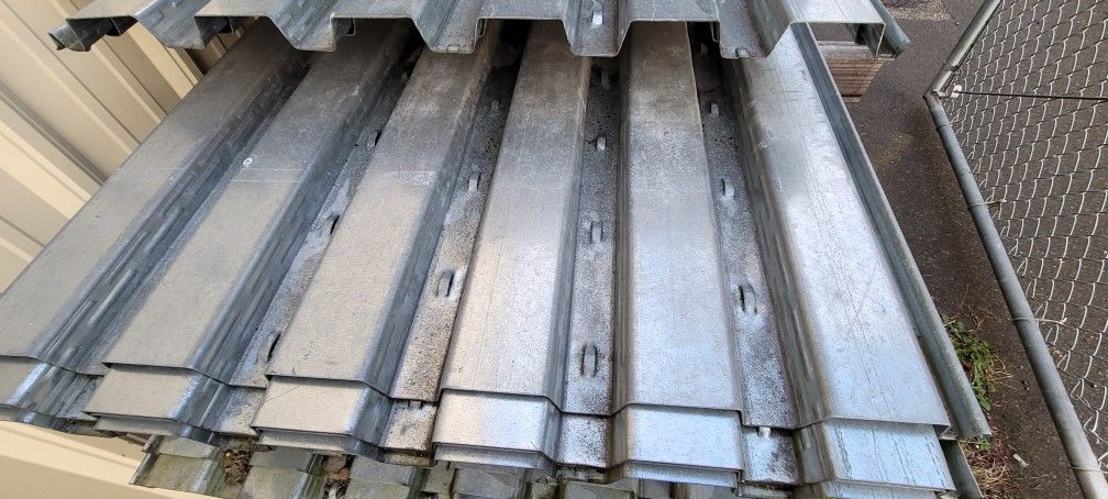 Pan decking for concrete,corrugated metal