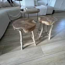 Live Edge Handmade Stools