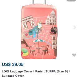 Luggage Cover I Paris LSURPA [Size S] I Suitcase Cover