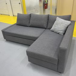 IKEA Sectional Sofa Bed Pull Out With Storage Ottoman 
