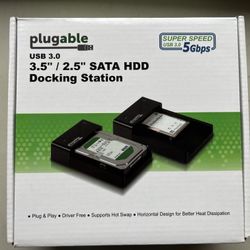 HDD Docking Station, SATA, USB 3.0, 3.5” / 2.5”