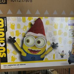 Minion Animated Christmas Decoration